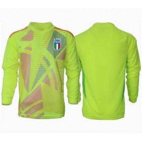 Pánské fotbalový oblečení Itálie Brankář Domácí košile ME 2024 Dlouhým Rukávem